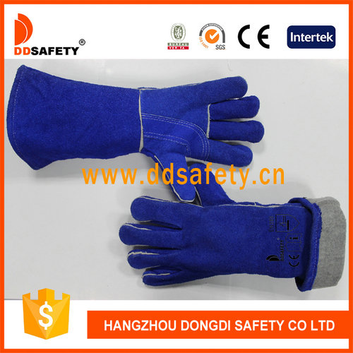 Blue welder glove Blue welder glove